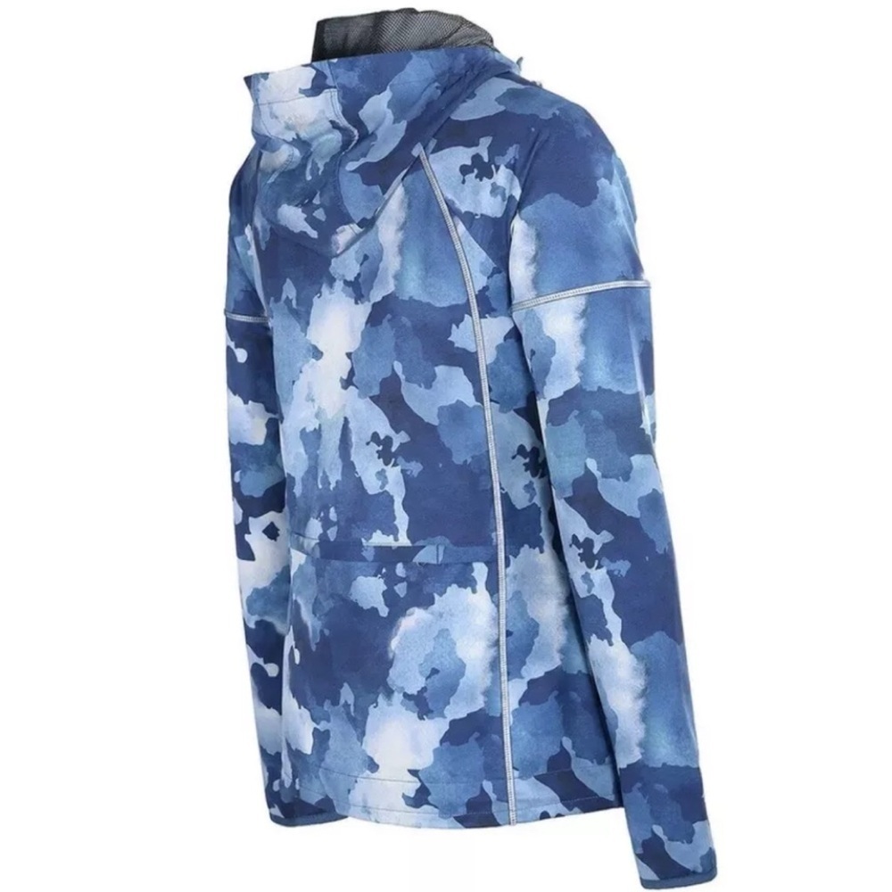 NWT Gramicci Women's Trail Jacket Small - Blue Camo Hooded Apricity - Picture 4 of 4